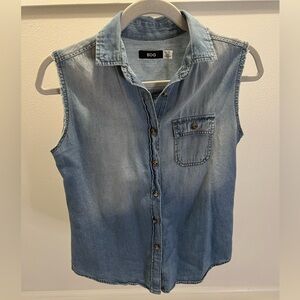 BDG Denim Sleeveless Button-Up